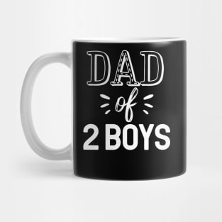 Dad Of 2 Boys Gift Fathers Day Dad 2 Boys Gift Mug